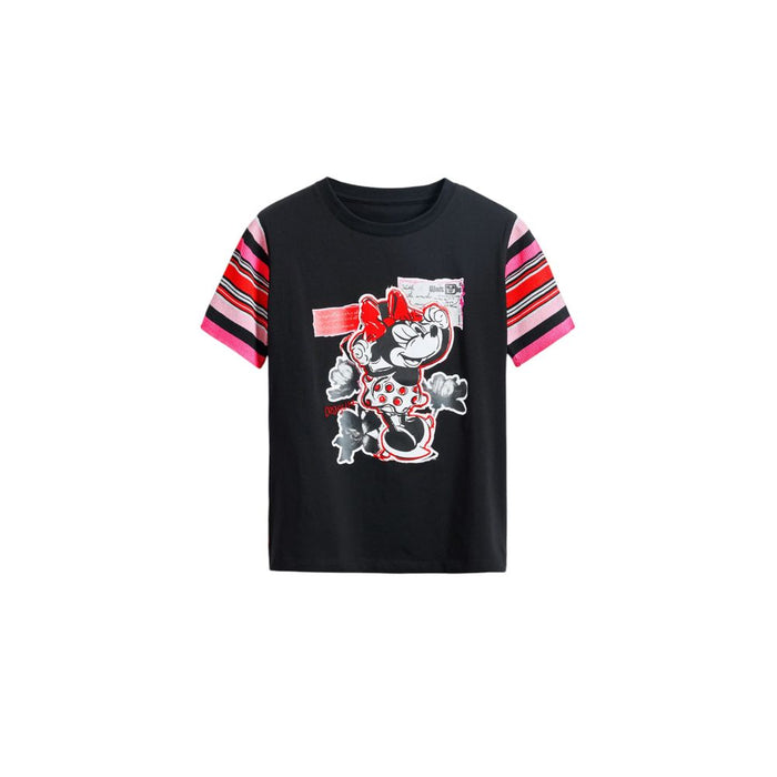 Desigual Black Cotton Tops & T-Shirt