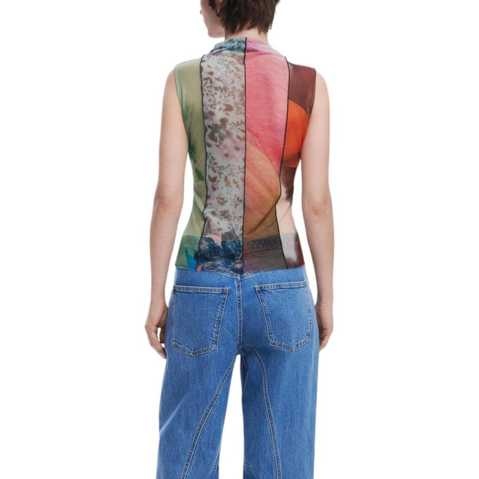 Desigual Green Polyester Tops & T-Shirt