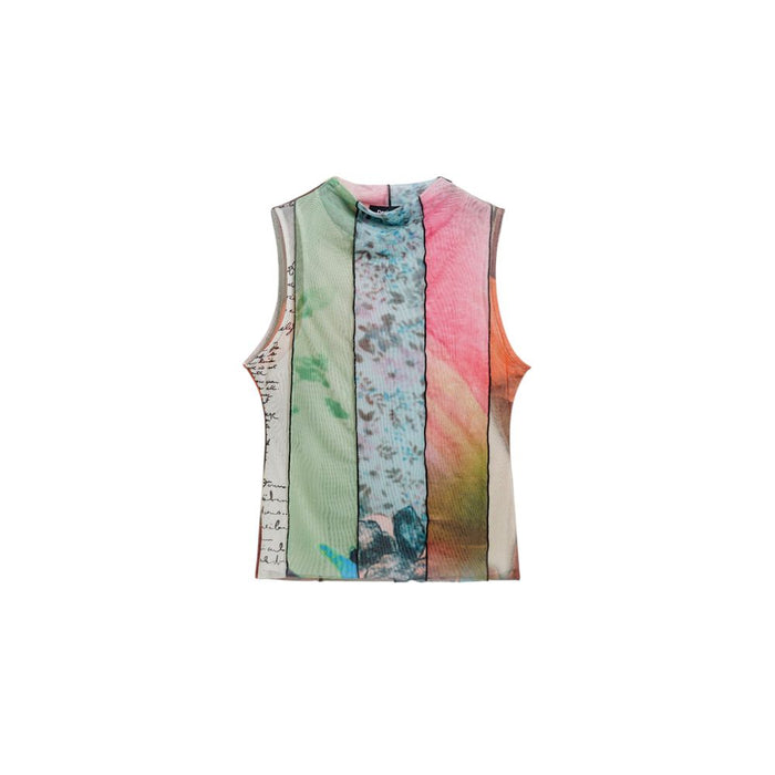 Desigual Green Polyester Tops & T-Shirt