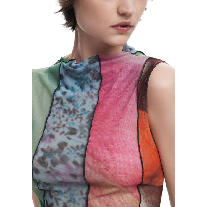 Desigual Green Polyester Tops & T-Shirt