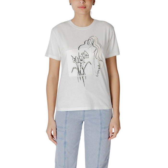 Desigual White Cotton Tops & T-Shirt