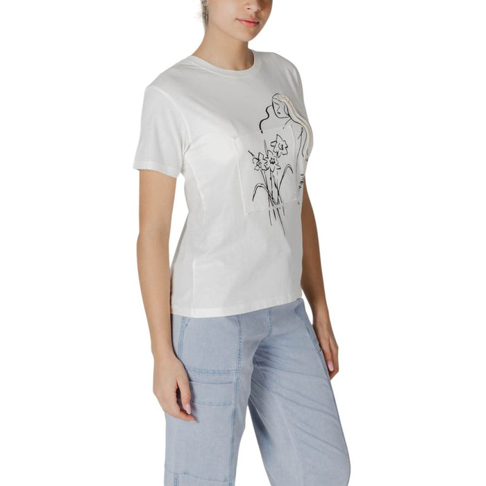 Desigual White Cotton Tops & T-Shirt