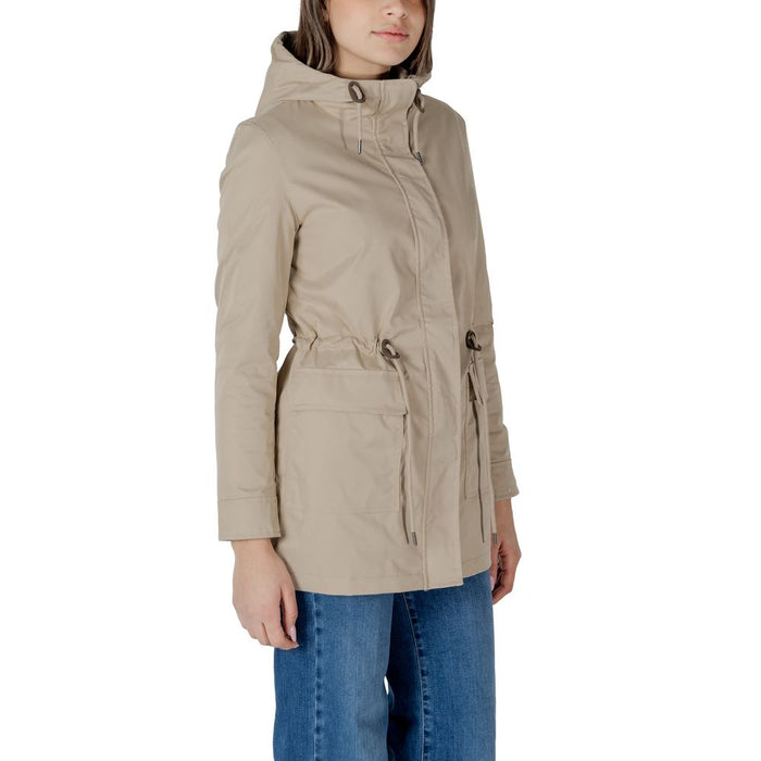 Only Beige Polyester Jackets & Coat