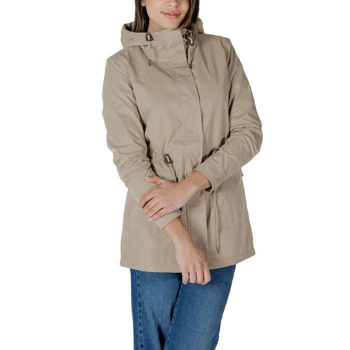 Only Beige Polyester Jackets & Coat