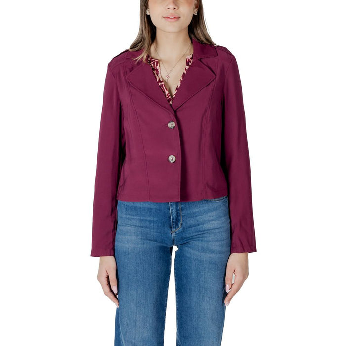 Street One Purple Viscose Jackets & Coat