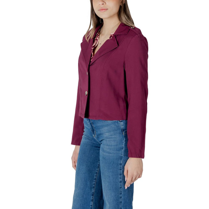 Street One Purple Viscose Jackets & Coat