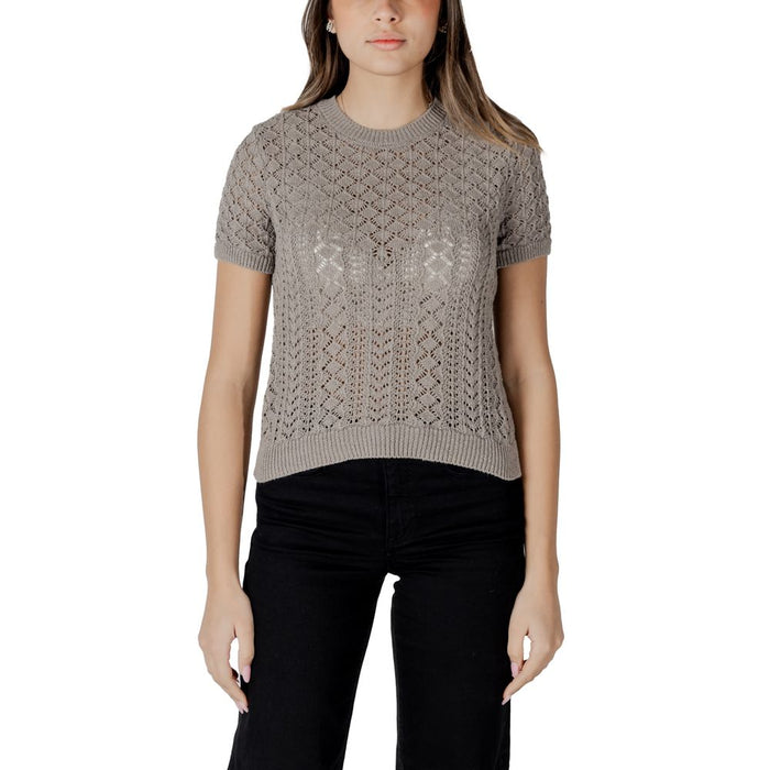 Only Gray Recycled Cotton Tops & T-Shirt