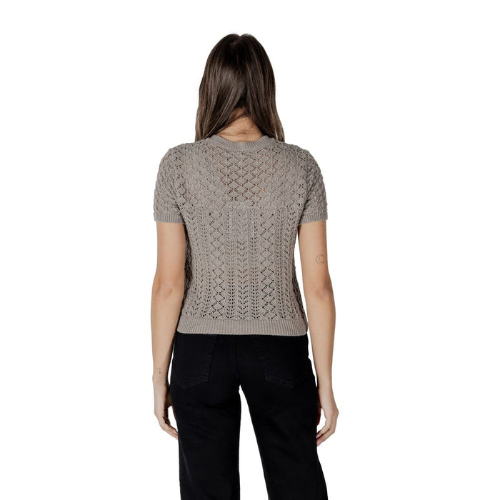 Only Gray Recycled Cotton Tops & T-Shirt