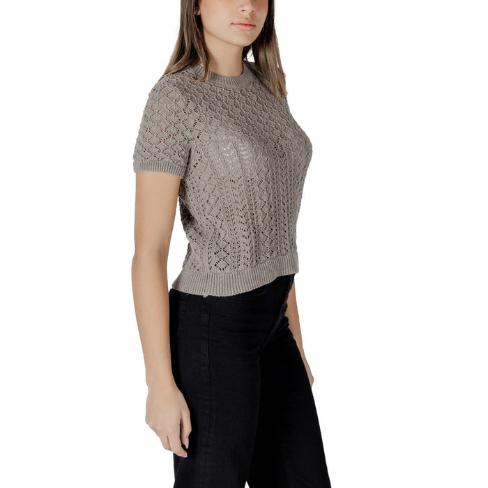 Only Gray Recycled Cotton Tops & T-Shirt