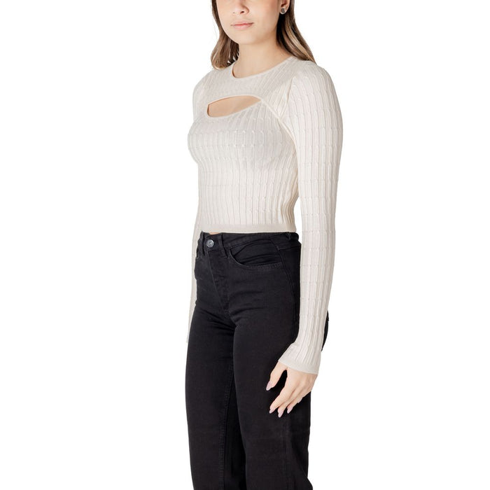 Only Beige Acrylic Tops & T-Shirt