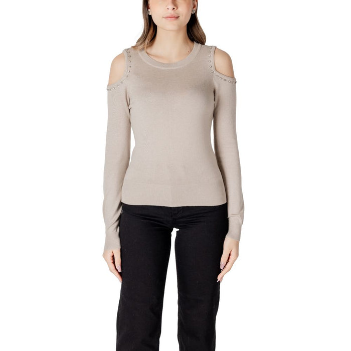 Only Beige Viscose Tops & T-Shirt