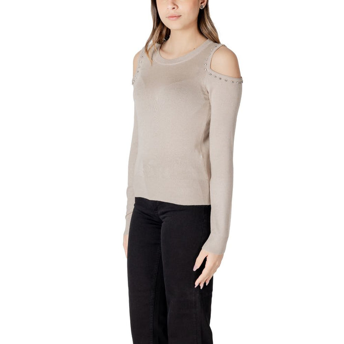 Only Beige Viscose Tops & T-Shirt