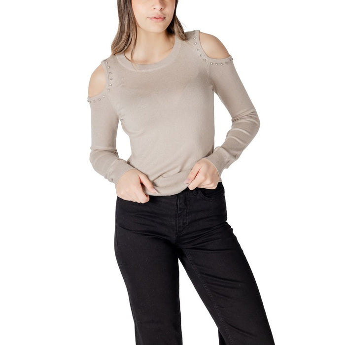 Only Beige Viscose Tops & T-Shirt