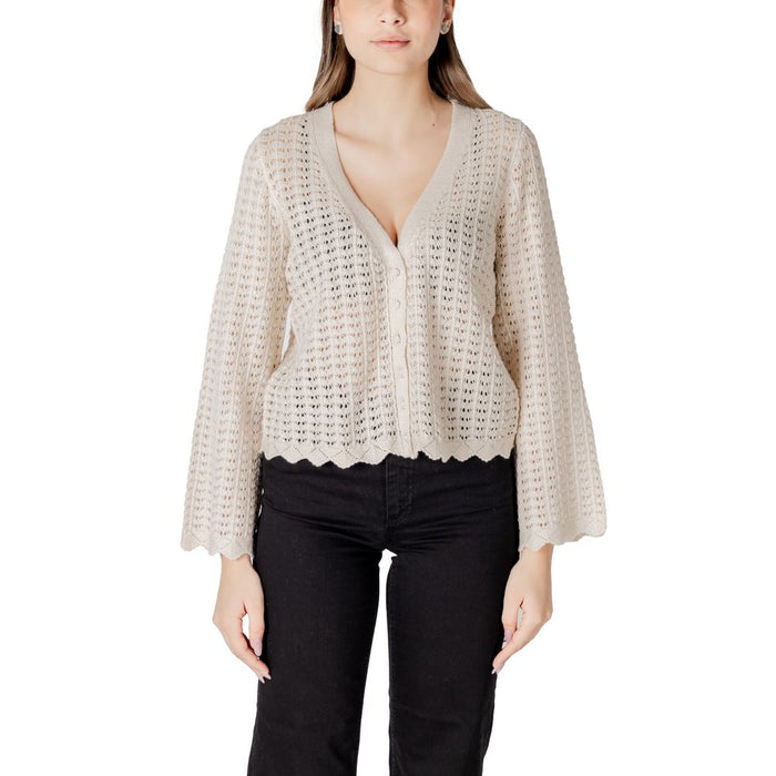 Only Beige Cotton Cardigan