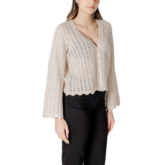 Only Beige Cotton Cardigan