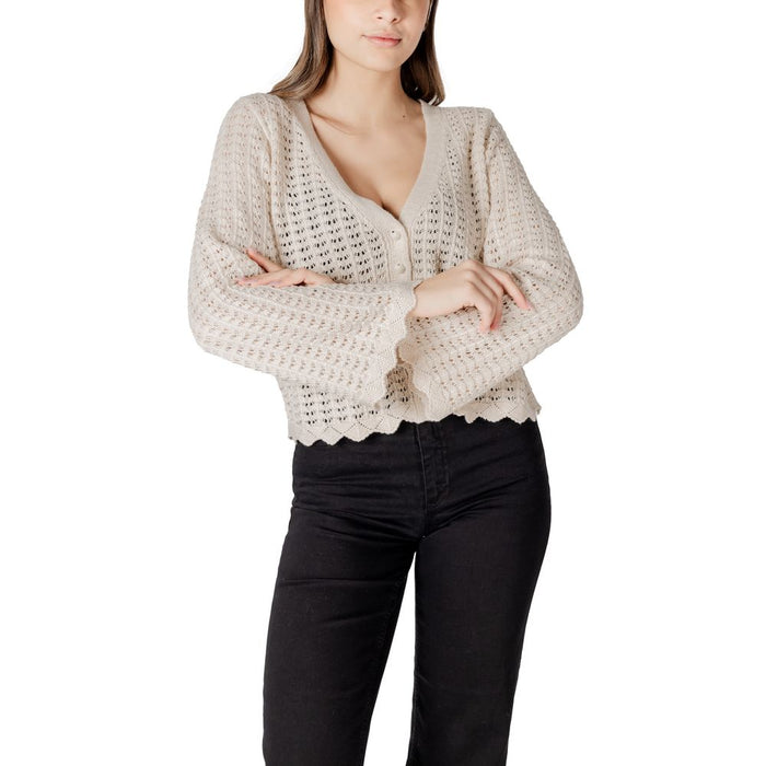 Only Beige Cotton Cardigan