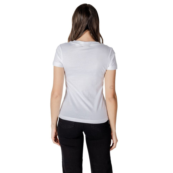 Calvin Klein Jeans White Cotton Rigenerato Tops & T-Shirt