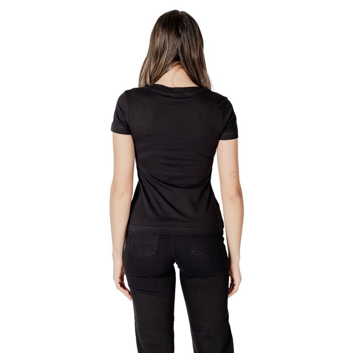 Calvin Klein Jeans Black Cotton Rigenerato Tops & T-Shirt
