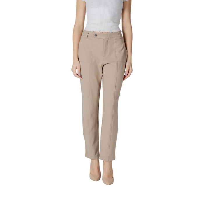 Street One Beige Viscose Jeans & Pant