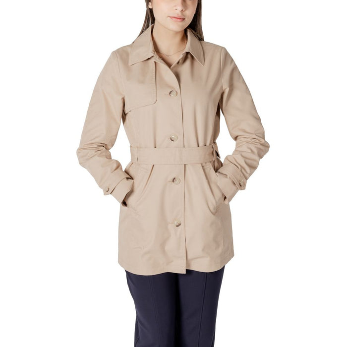 Street One Beige Cotton Jackets & Coat