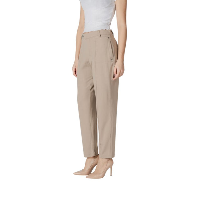 Street One Beige Viscose Jeans & Pant
