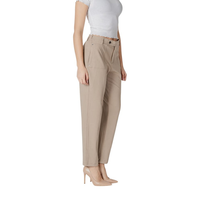 Street One Beige Viscose Jeans & Pant