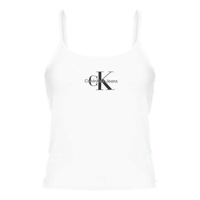 Calvin Klein Jeans White Cotton Tops & T-Shirt