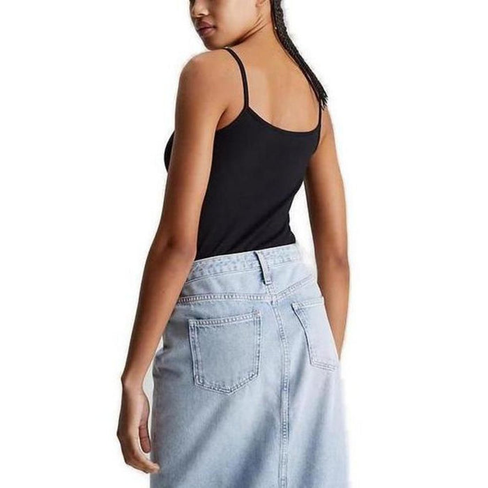Calvin Klein Jeans Black Cotton Tops & T-Shirt