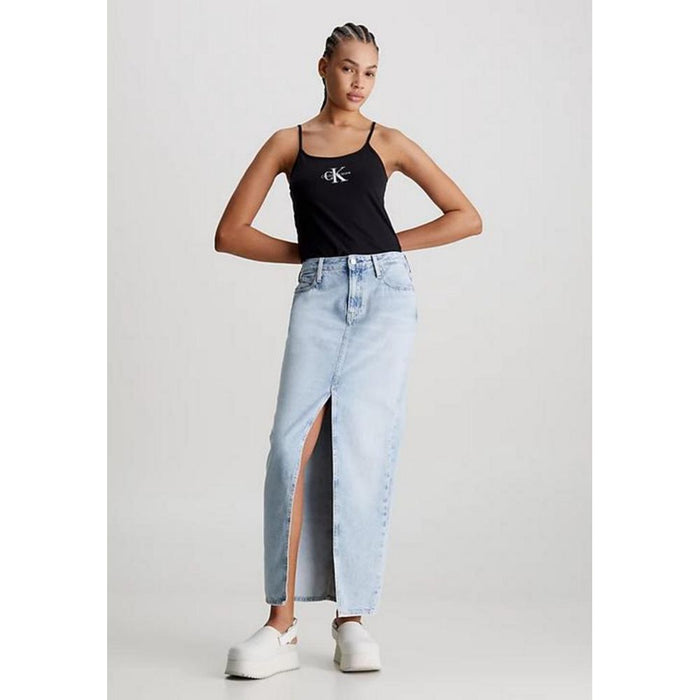 Calvin Klein Jeans Black Cotton Tops & T-Shirt