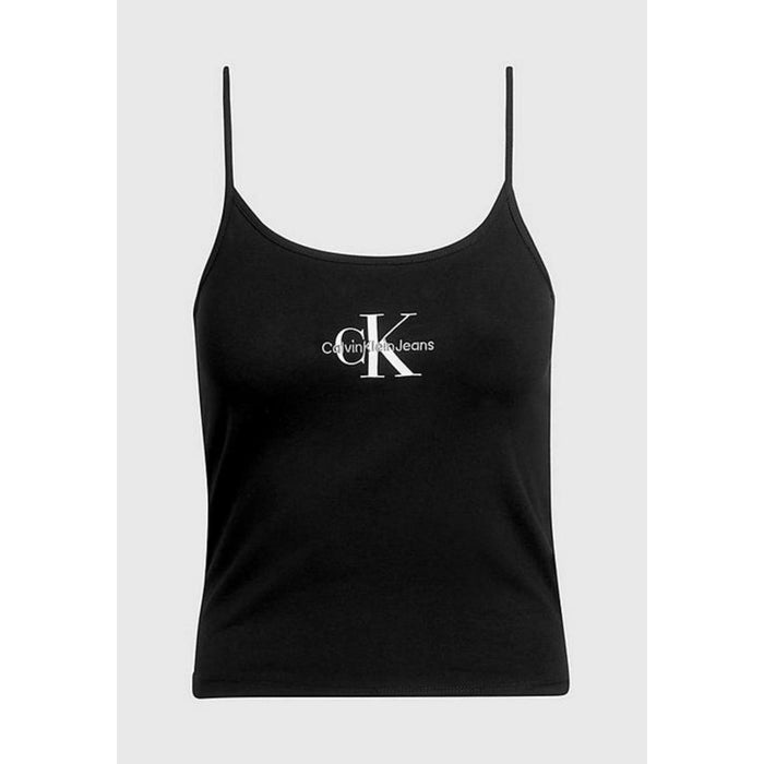 Calvin Klein Jeans Black Cotton Tops & T-Shirt