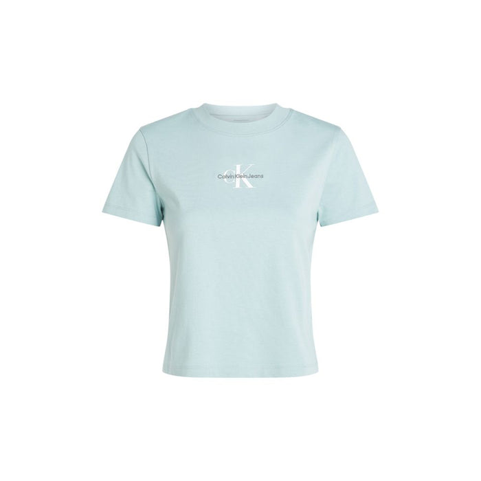 Calvin Klein Jeans Light Blue Cotton Tops & T-Shirt