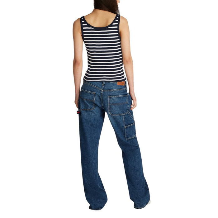 Tommy Hilfiger Jeans Blue Cotton Rigenerato Tops & T-Shirt