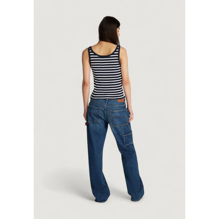 Tommy Hilfiger Jeans Blue Cotton Rigenerato Tops & T-Shirt