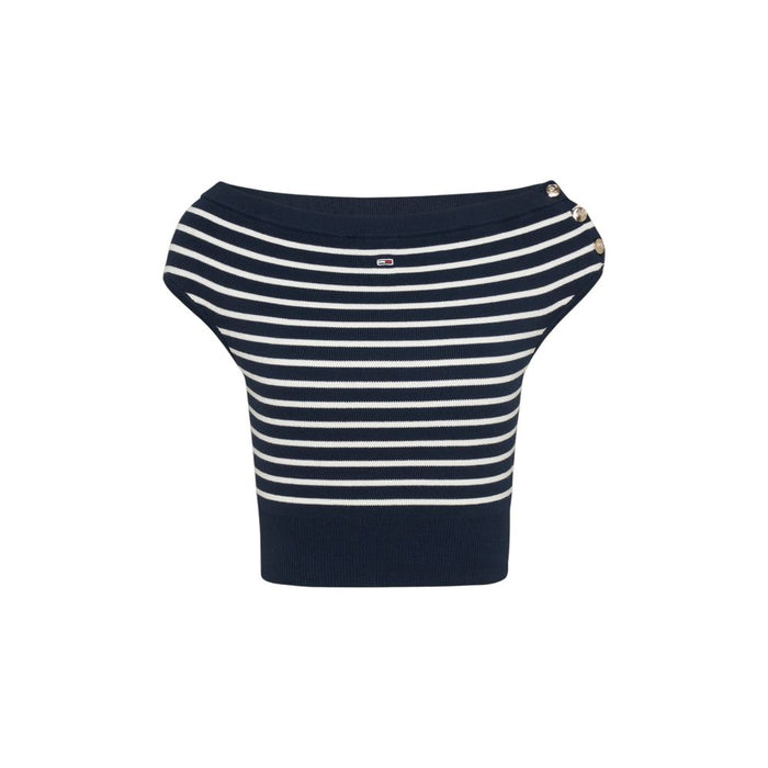 Tommy Hilfiger Jeans Blue Cotton Tops & T-Shirt