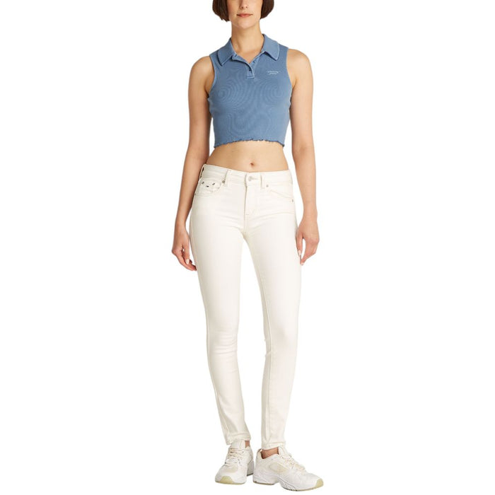 Tommy Hilfiger Jeans Blue Cotton Rigenerato Tops & T-Shirt