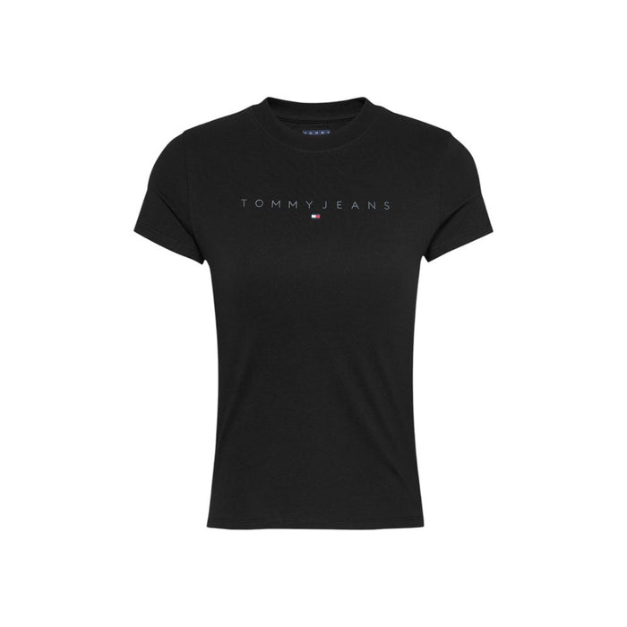 Tommy Hilfiger Jeans Black Cotton Tops & T-Shirt