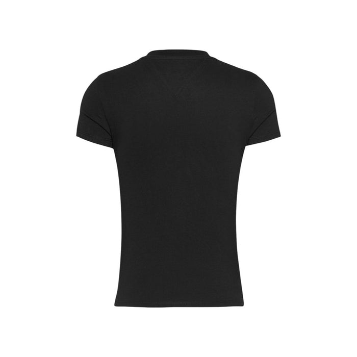 Tommy Hilfiger Jeans Black Cotton Tops & T-Shirt