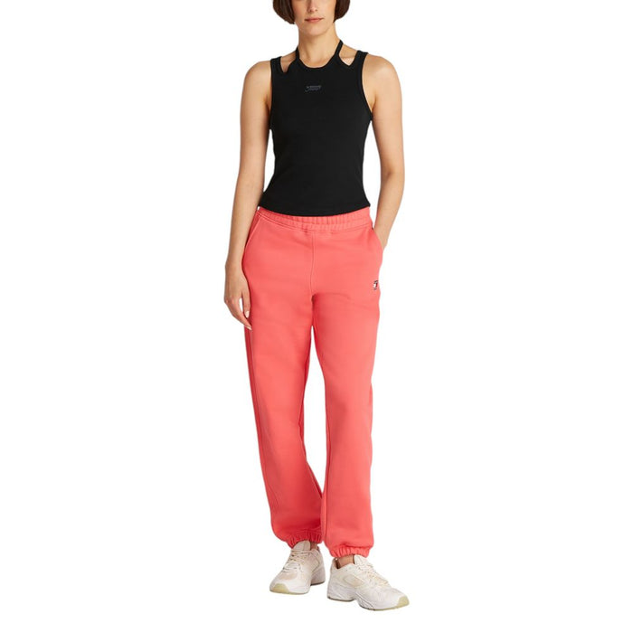 Tommy Hilfiger Jeans Black Cotton Rigenerato Tops & T-Shirt