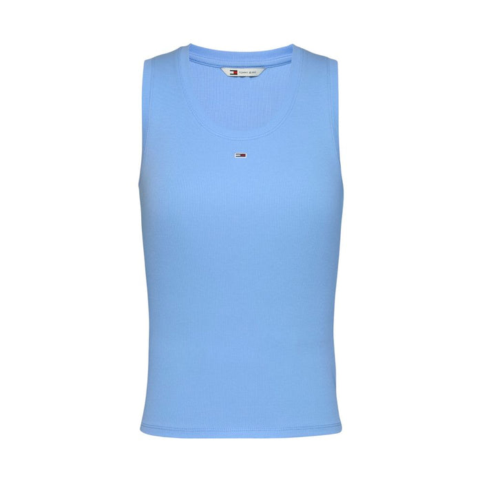 Tommy Hilfiger Jeans Blue Cotton Tops & T-Shirt