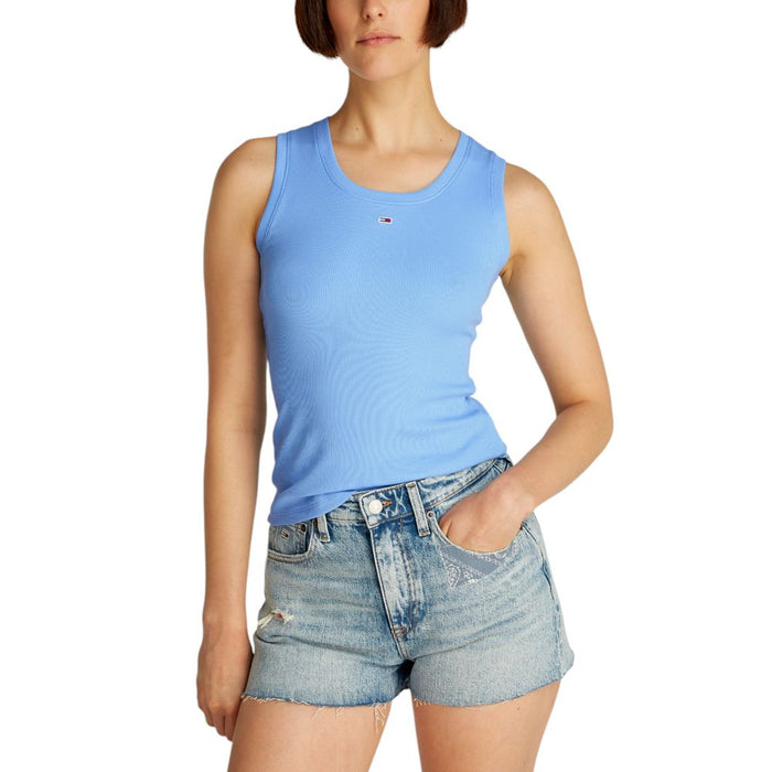 Tommy Hilfiger Jeans Blue Cotton Tops & T-Shirt