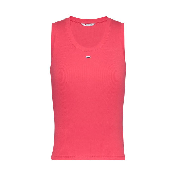 Tommy Hilfiger Jeans Orange Cotton Tops & T-Shirt