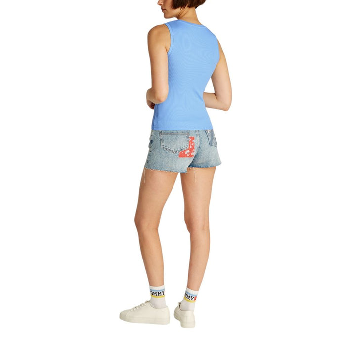 Tommy Hilfiger Jeans Blue Cotton Tops & T-Shirt