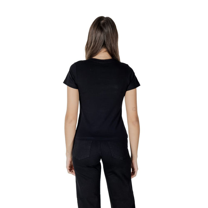 Guess Active Black Cotton Tops & T-Shirt