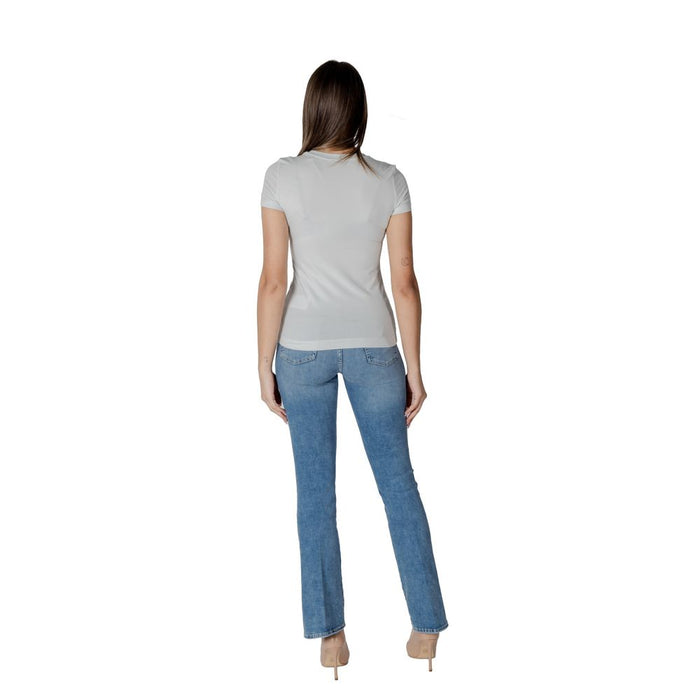 Guess Blue Cotton Tops & T-Shirt