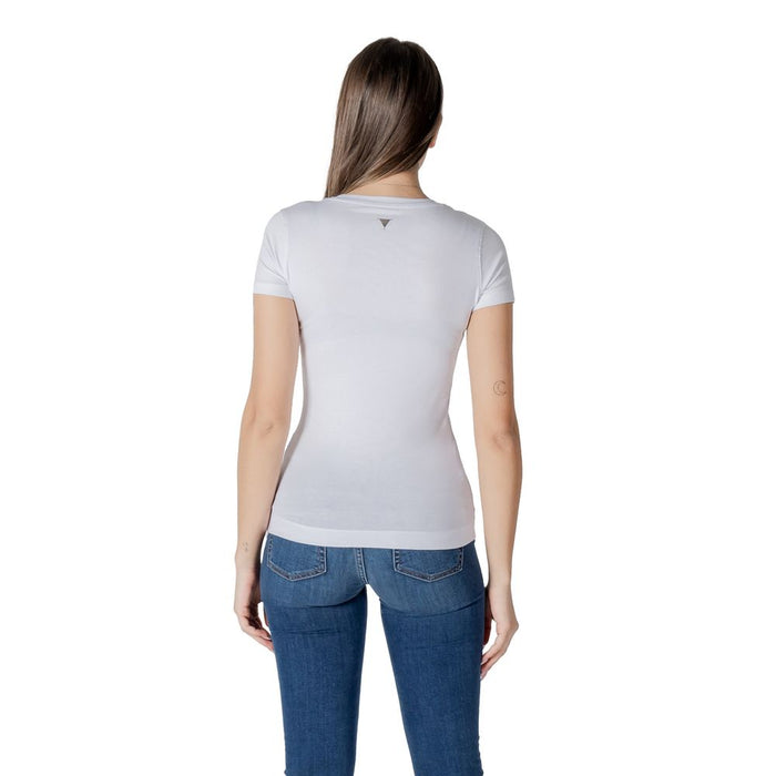 Guess White Cotton Tops & T-Shirt