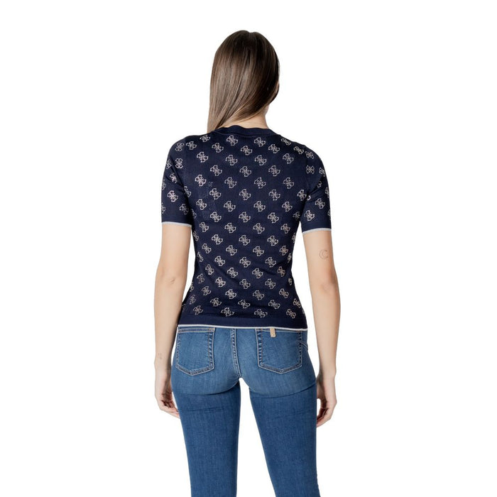 Guess Blue Viscose Tops & T-Shirt
