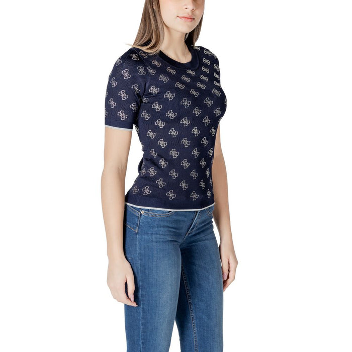 Guess Blue Viscose Tops & T-Shirt