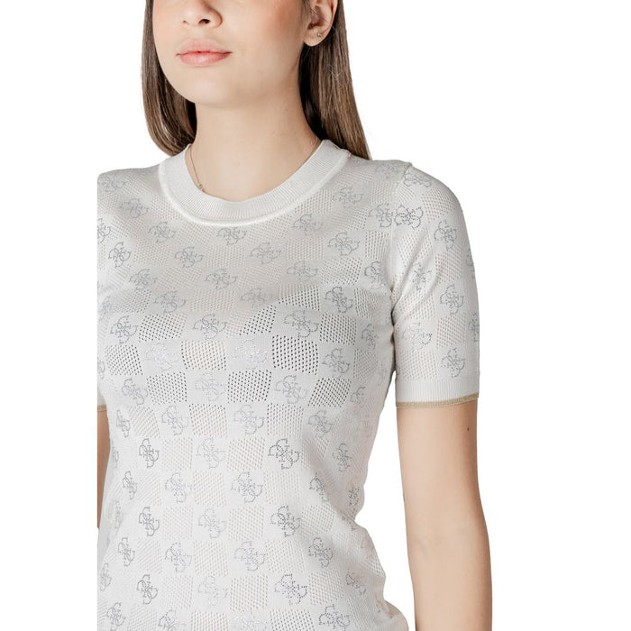 Guess White Viscose Tops & T-Shirt