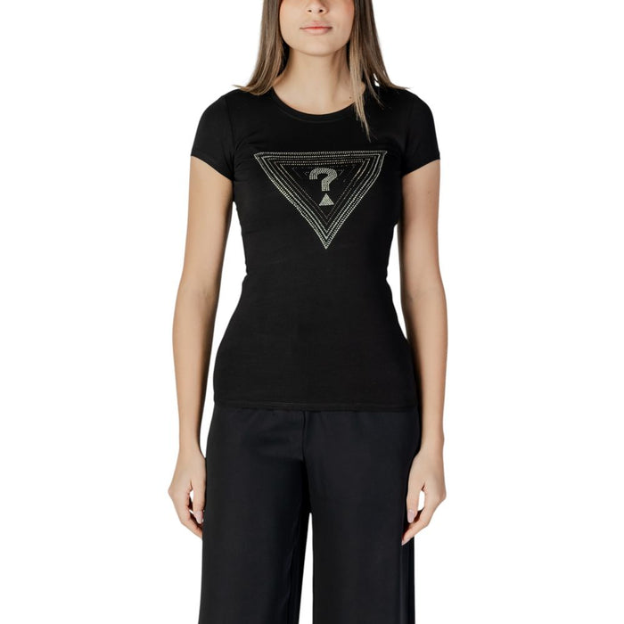 Guess Black Cotton Tops & T-Shirt