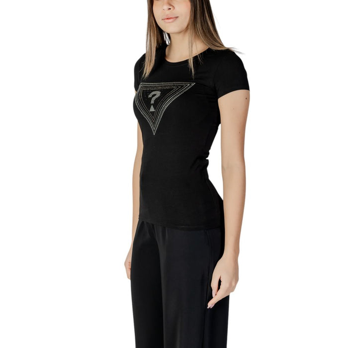 Guess Black Cotton Tops & T-Shirt